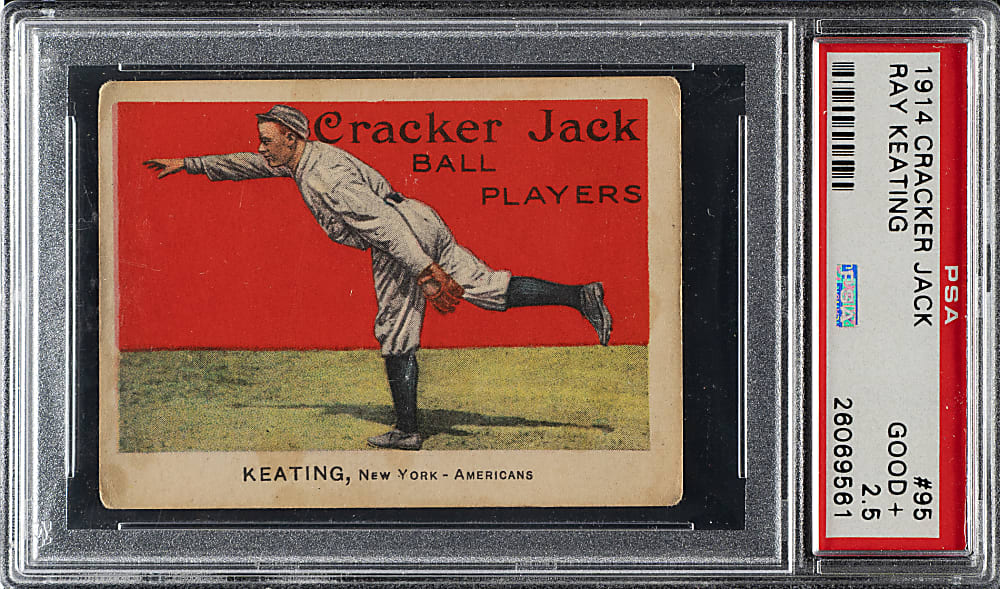 1914 E145 Cracker Jack #95 Ray Keating PSA GOOD+ 2.5
