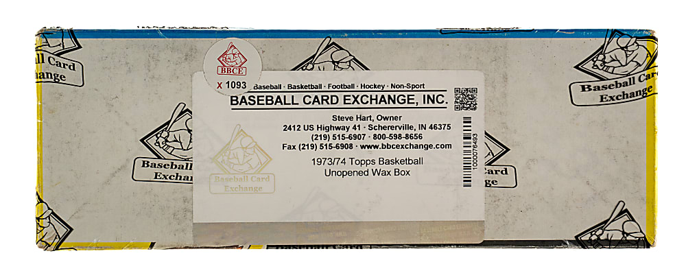 1973-1974 Topps Basketball Unopened Wax Box (24 Packs) - BBCE