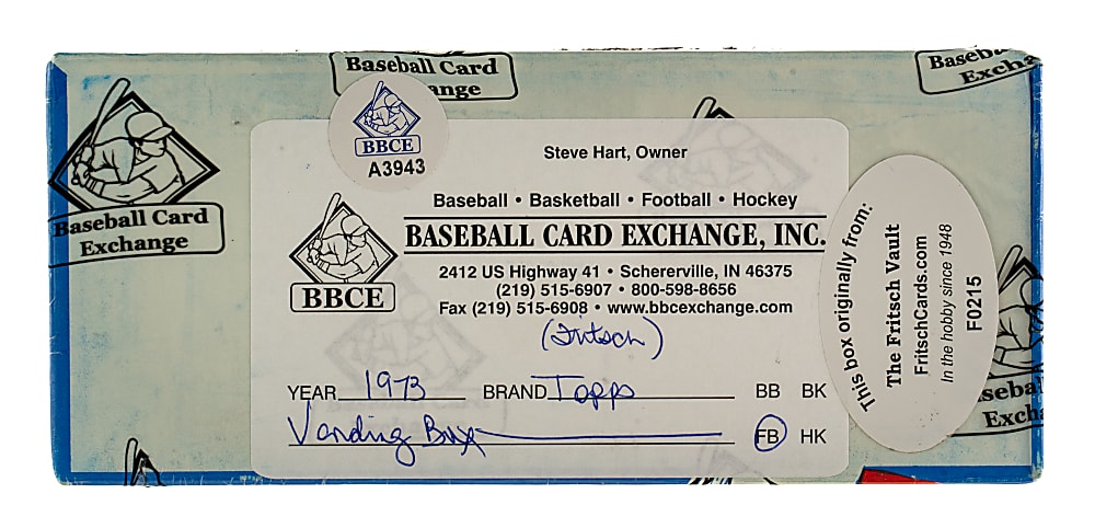 1973 Topps Football Unopened Vending Box - BBCE and Ex-Fritsch