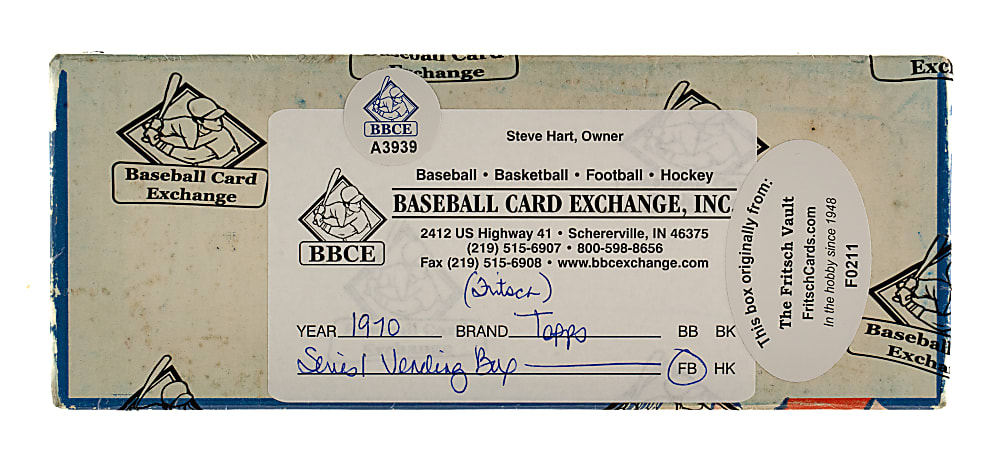 1970 Topps Football First Series Vending Box - BBCE and Ex-Fritsch