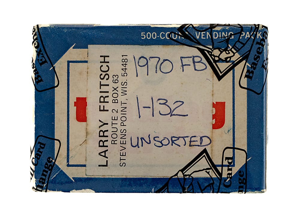 1970 Topps Football First Series Vending Box - BBCE and Ex-Fritsch