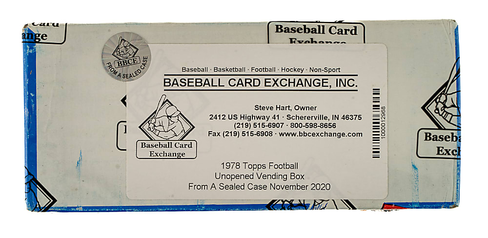 1978 Topps Football Unopened Vending Box - BBCE - From a Sealed Case (FASC)