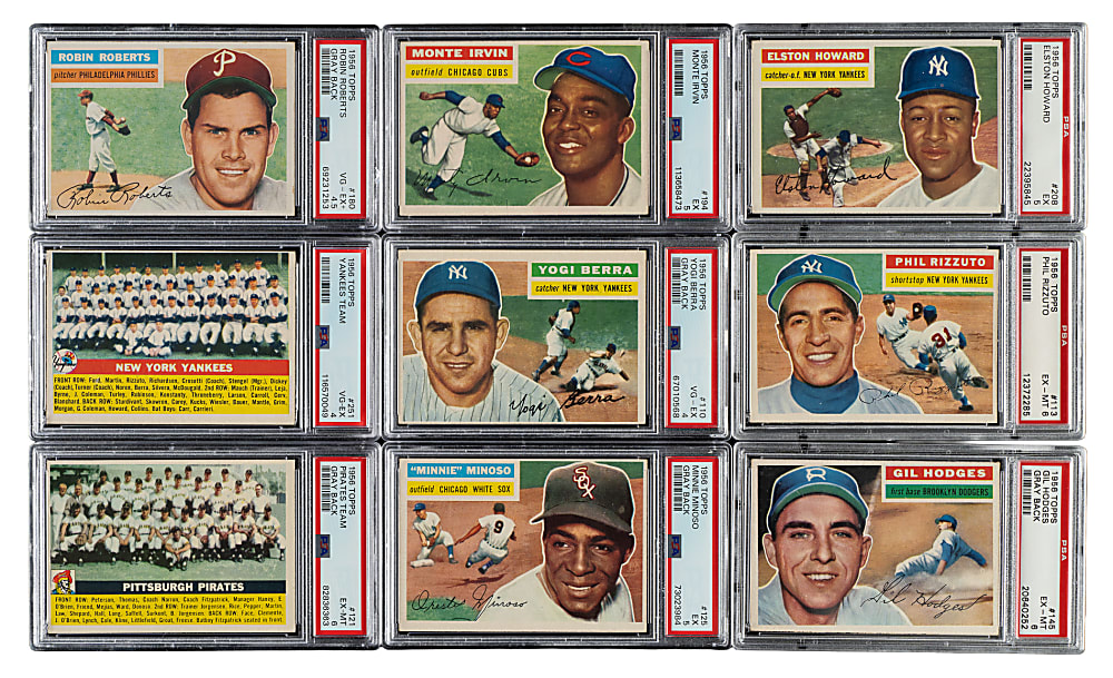 1956 Topps Near-Complete Set (332/340) Plus Two Checklists
