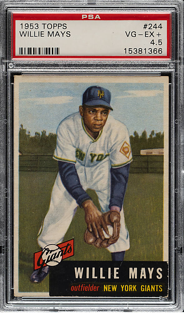 1953 Topps #244 Willie Mays PSA VG-EX+ 4.5
