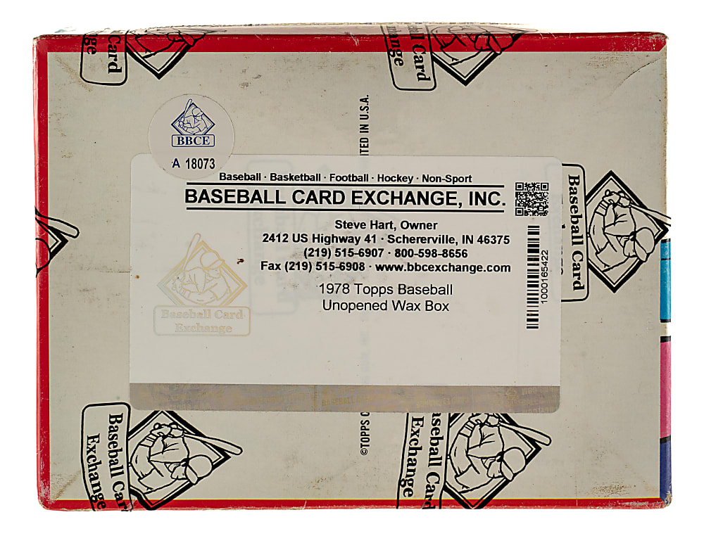 1978 Topps Unopened Wax Box (36 Packs) - BBCE