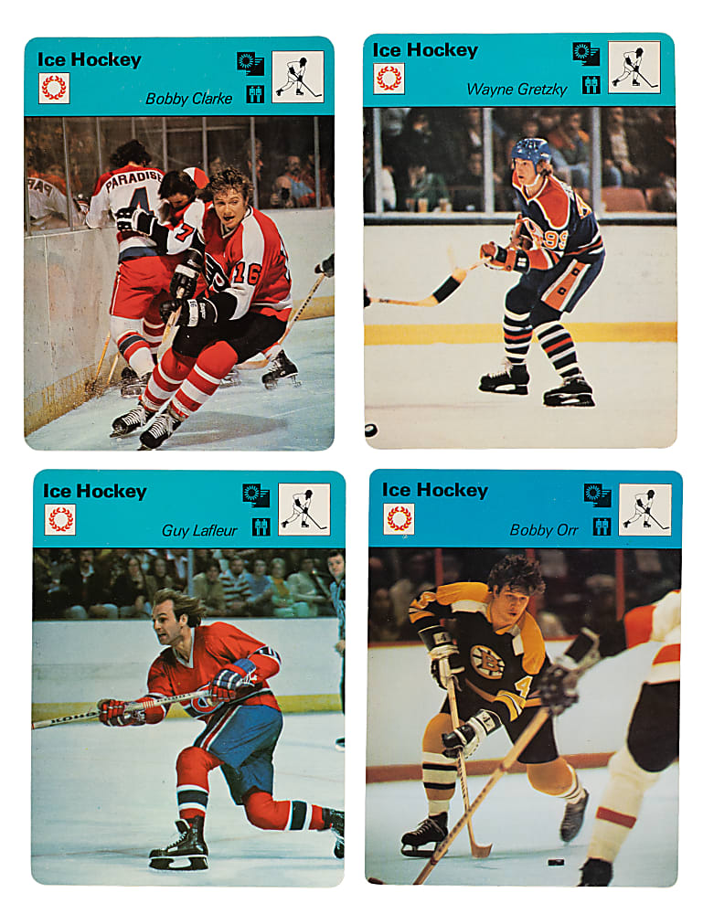 High-Grade 1977-1979 Sportscaster Hockey Collection (84) Including #77-10 Wayne Gretzky Rookie