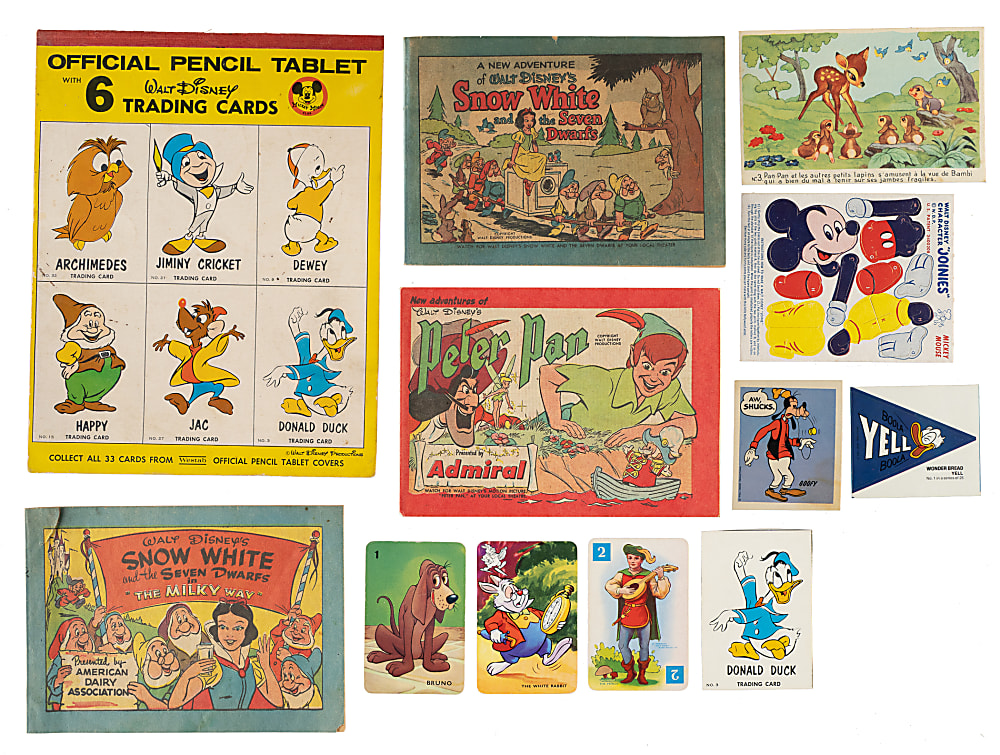 1930s to 1970s Disney Complete and Near-Complete Set Collection (11 Sets, 333 Cards)