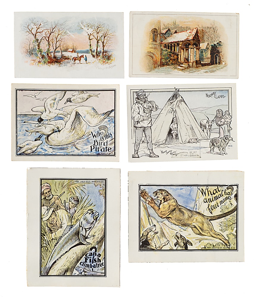 Nineteenth-Century "K" Arbuckle Coffee and 1930s Weber Baking Trade Cards Collection (180) Including Complete Set