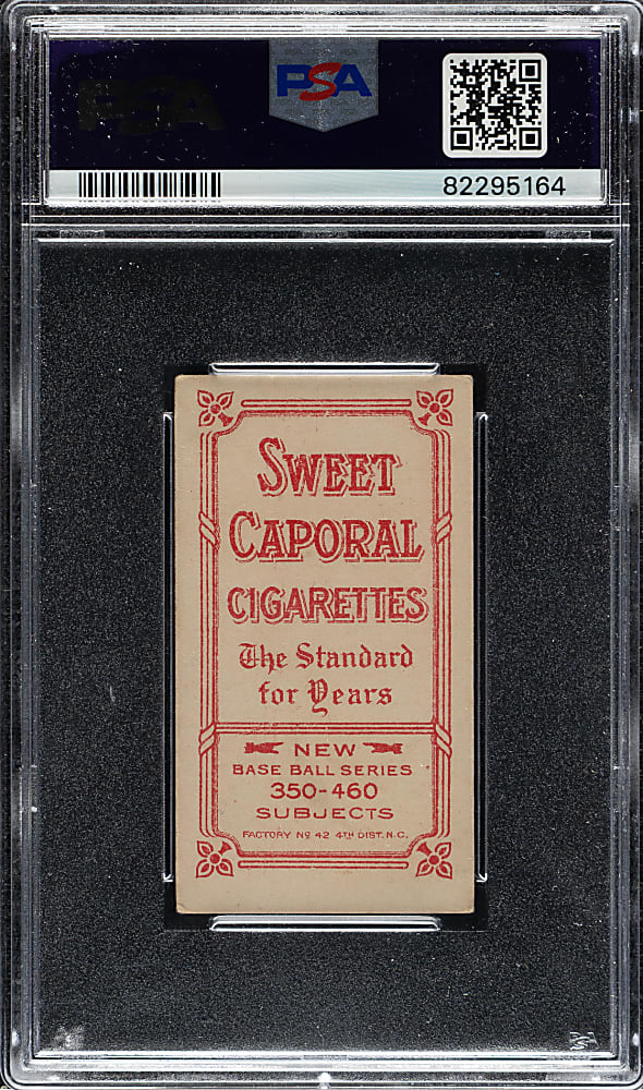 1909-1911 T206 White Border Cy Young Glove Shows PSA VG+ 3.5