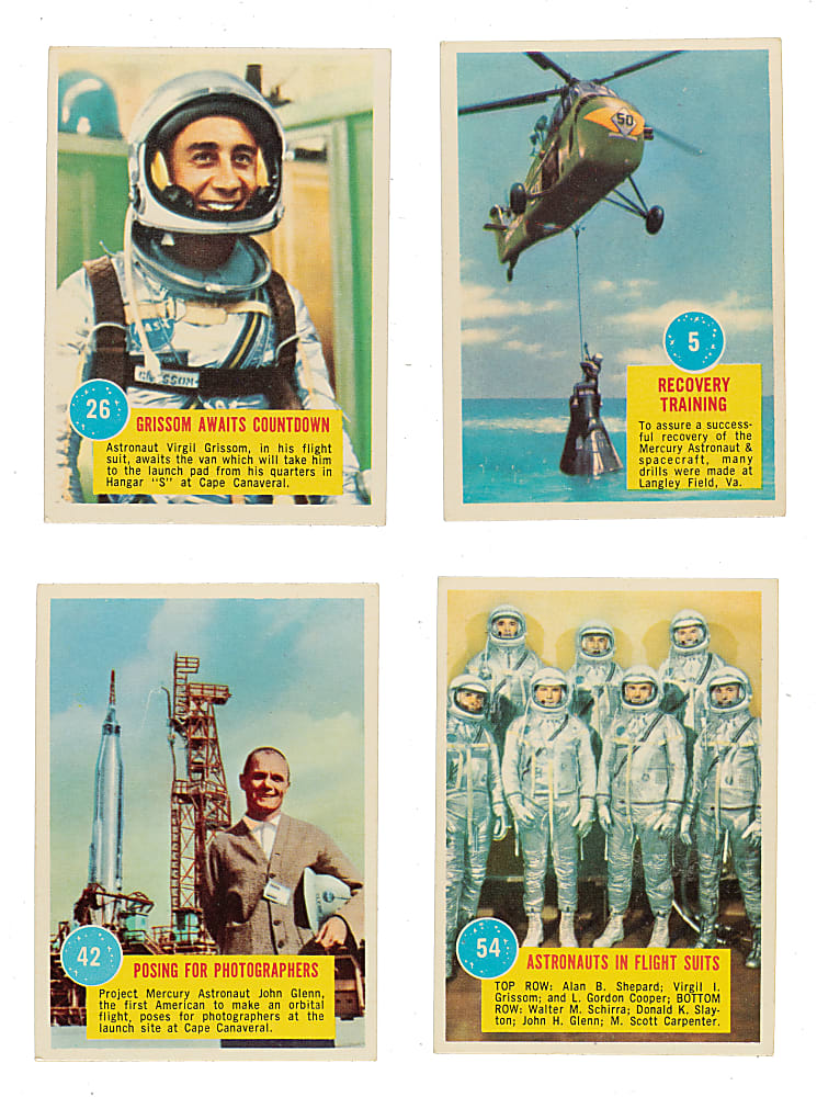 1963 Topps "Astronauts" Complete Set (55) Plus 3-D Viewer