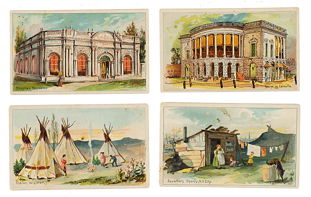 1890 N113 Duke "Habitations of Man" Near-Complete Set (24/25)