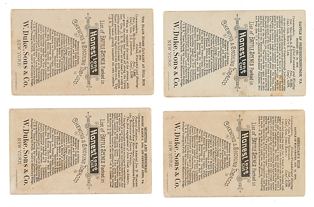 1887 N99 Duke "Battle Scenes" Complete Set (25)