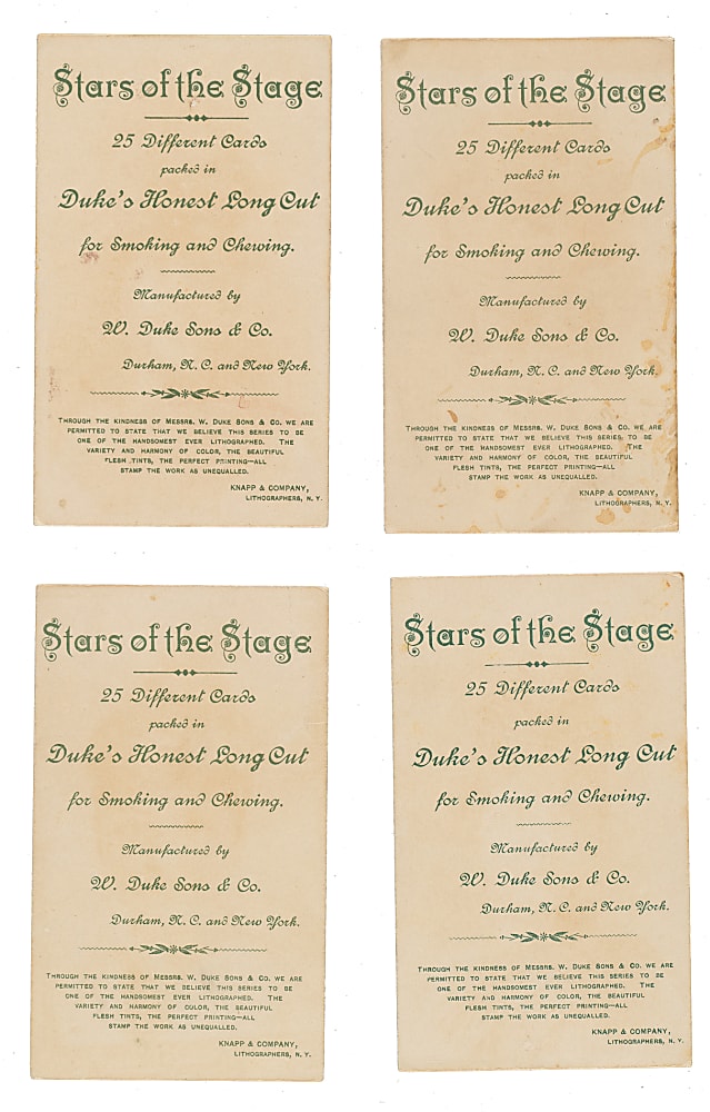 1890 N129 Duke "Stars of the Stage" (First Series) Complete Set (25)