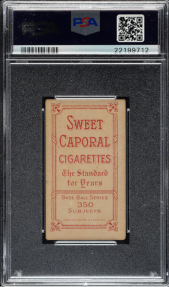 1909-1911 T206 White Border Ty Cobb Portrait Red Background PSA VG+ 3.5