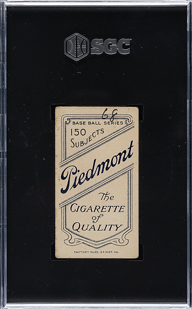 1909-1911 T206 White Border Ty Cobb Portrait Green Background SGC GOOD 2