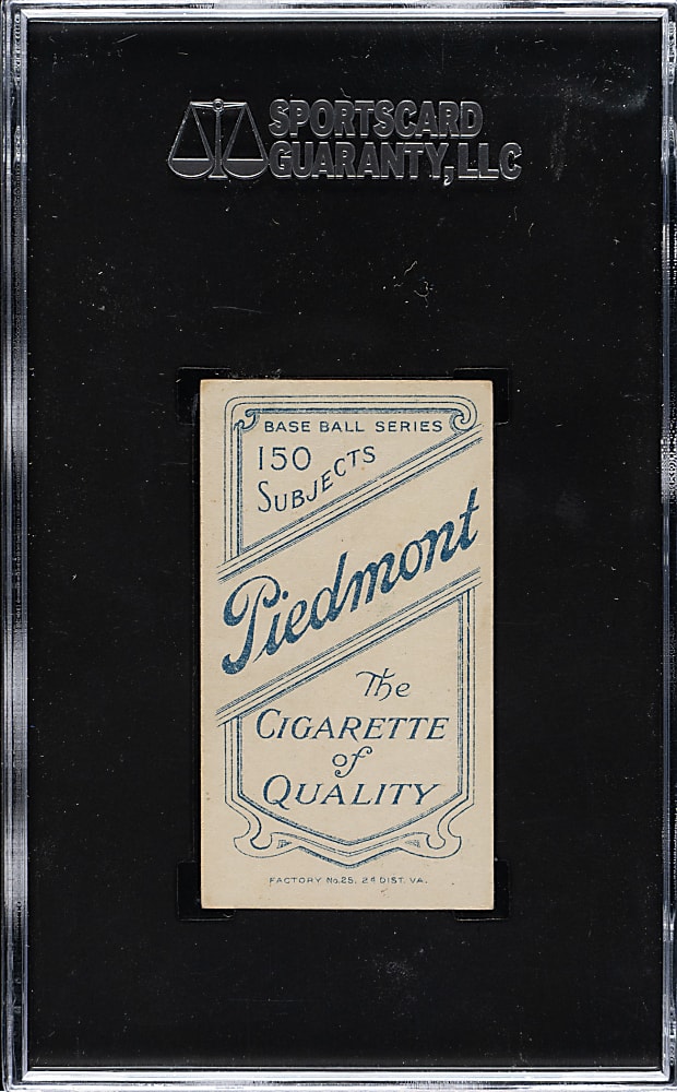 1909-1911 T206 White Border Ty Cobb Bat On Shoulder SGC EX 5