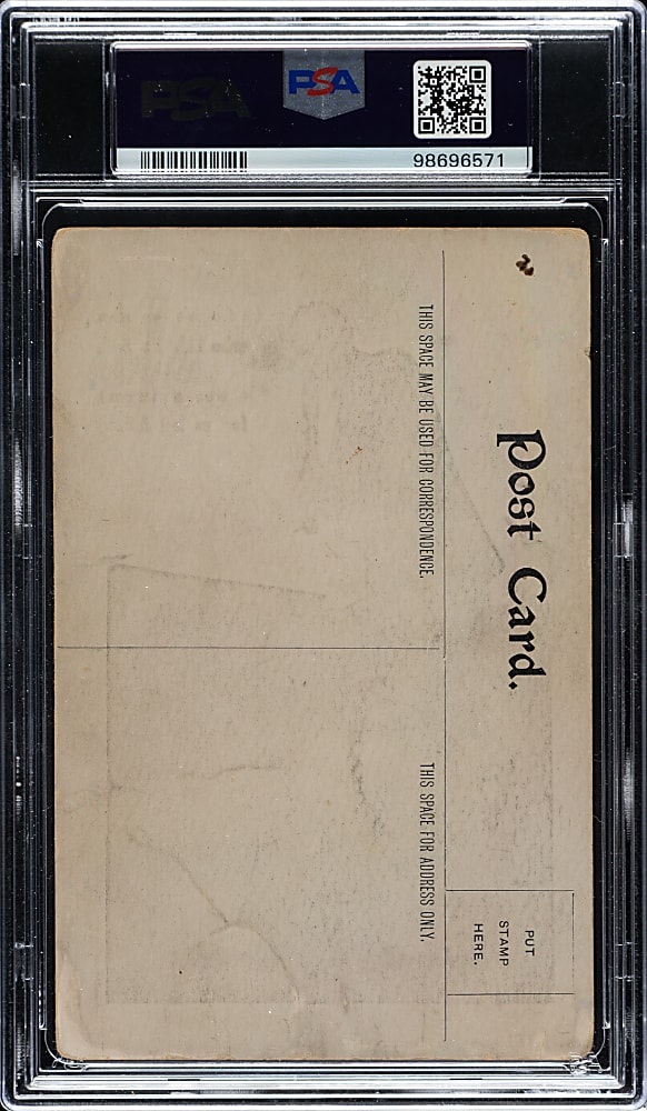 1908-1910 Brush Automobile Advertising Postcard Ty Cobb PSA FAIR 1.5