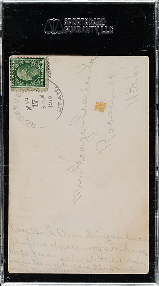 1913-1915 "Pinkerton" Postcard #159 Ty Cobb SGC POOR 10