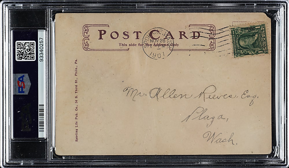 1906-1907 W601 Sporting Life Detroit Tigers Team Composite Postcard with Ty Cobb Rookie