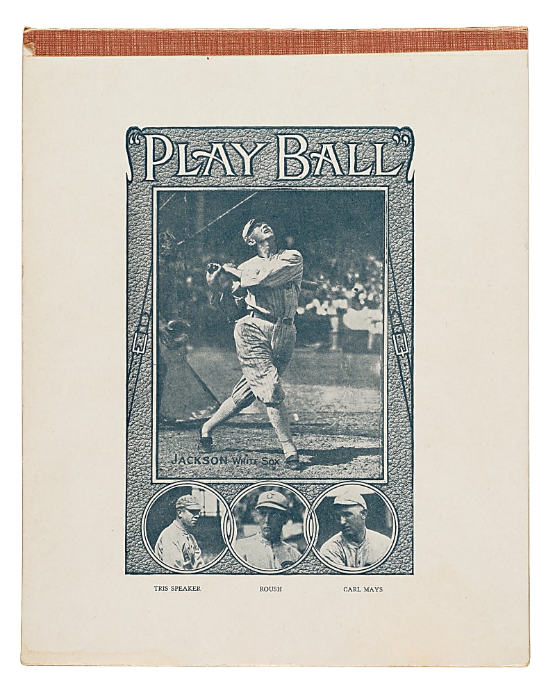 Circa 1919 Joe Jackson "Play Ball" Composition Notebook