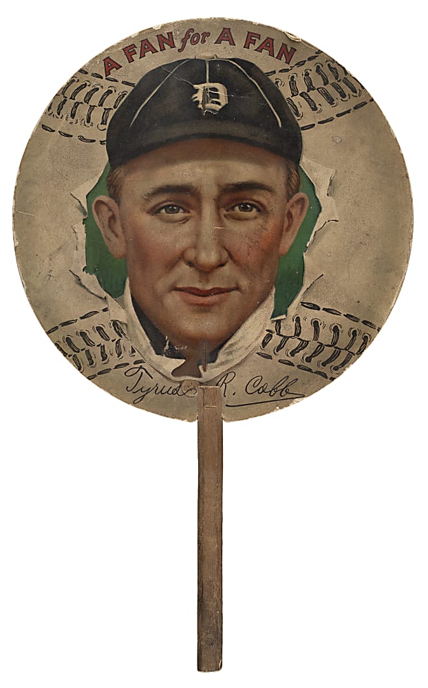 Circa 1913 Ty Cobb Fan - "A Fan For A Fan"