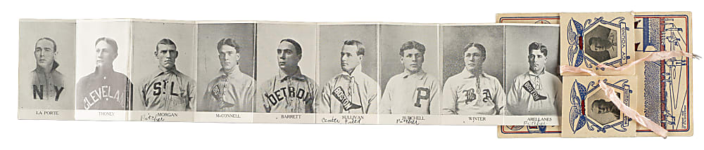 Rare 1908 Boston Red Sox Fold-Out Postcard with Cy Young