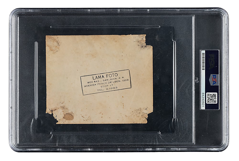 1953-1954 Puerto Rican Winter League Caguas Criollos Team Photograph Signed by Hank Aaron PSA/DNA MINT 9