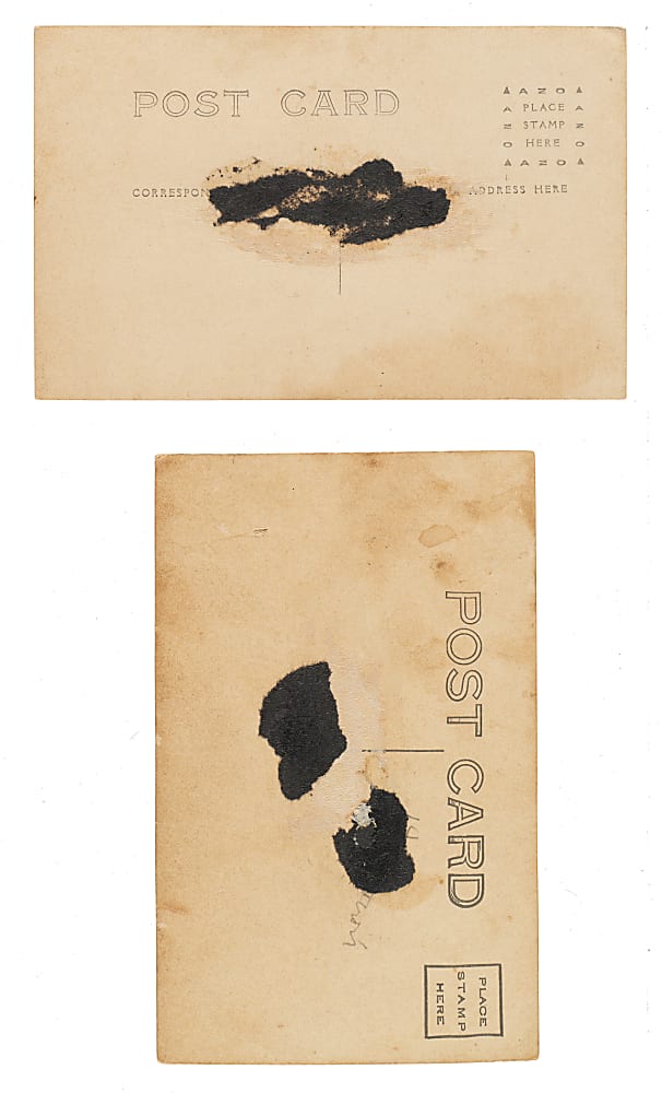 Circa 1910s Jack Johnson and Jess Willard Real-Photo Postcard Pair