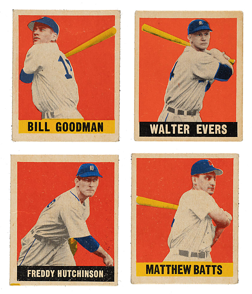 1948-1949 Leaf Short Prints "Rare Leaf" Collection (10) - All Blank and Wrong Backs