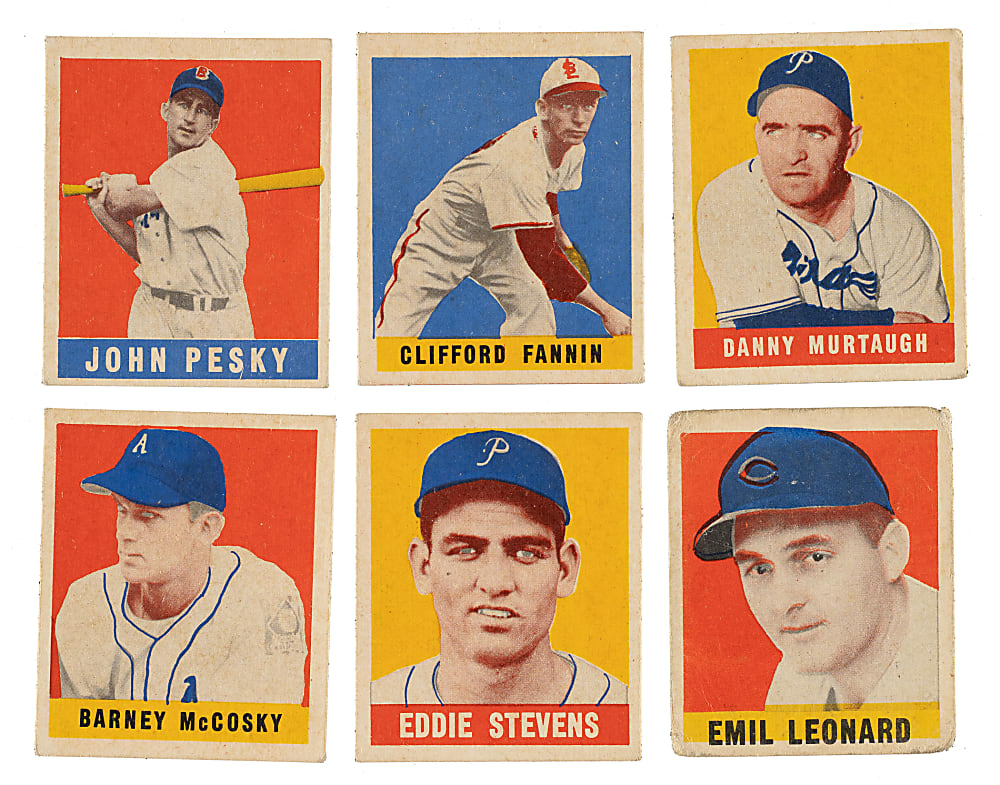 1948-1949 Leaf Short Prints "Rare Leaf" Collection (10) - All Blank and Wrong Backs