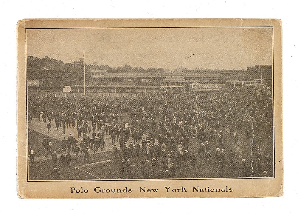 1906 New York Giants Photographic Fold-Out Postcard with Mathewson, McGraw, McGinnity, and Bresnahan