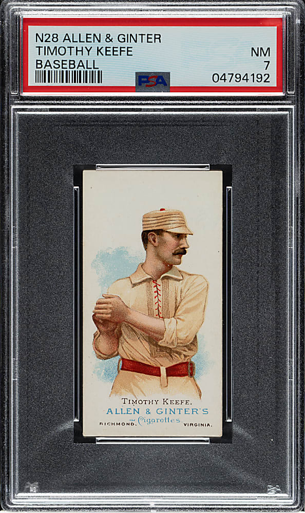 1888 N28 Allen & Ginter Tim Keefe PSA NM 7