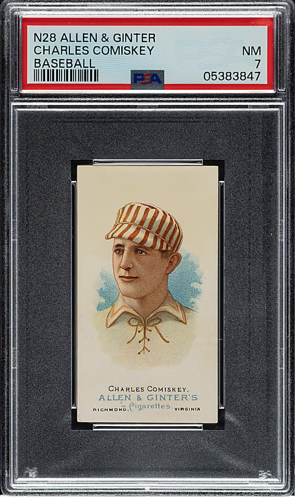 1888 N28 Allen & Ginter Charles Comiskey PSA NM 7