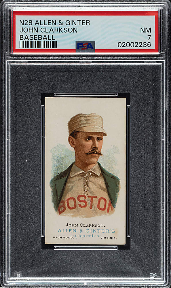 1888 N28 Allen & Ginter John Clarkson PSA NM 7
