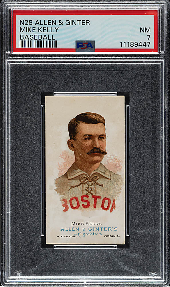 1888 N28 Allen & Ginter Mike "King" Kelly PSA NM 7