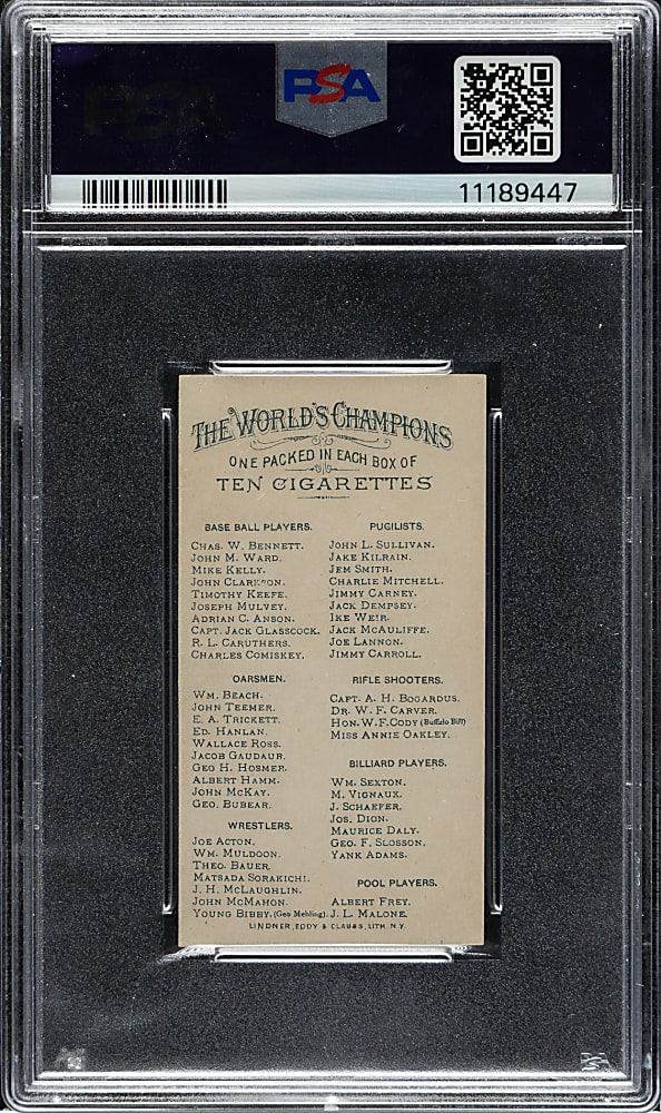 1888 N28 Allen & Ginter Mike "King" Kelly PSA NM 7