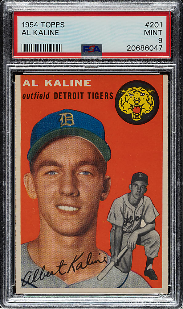 1954 Topps #201 Al Kaline Rookie PSA MINT 9