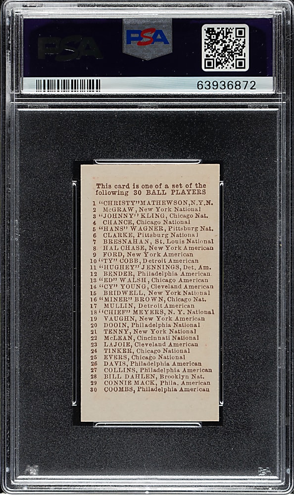 1910 E98 Anonymous "Set of 30" Honus Wagner PSA NM-MT+ 8.5 - Red Background