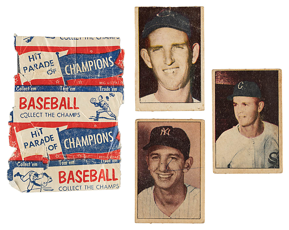 1952 Berk Ross Near-Complete Set (56/72) Plus Wrapper