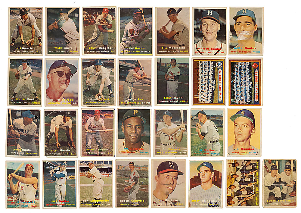 1957 Topps Near-Complete Set (404/407)