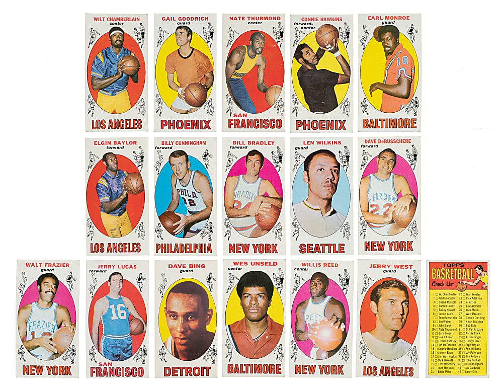 1969-1970 Topps Basketball Complete Set (99)