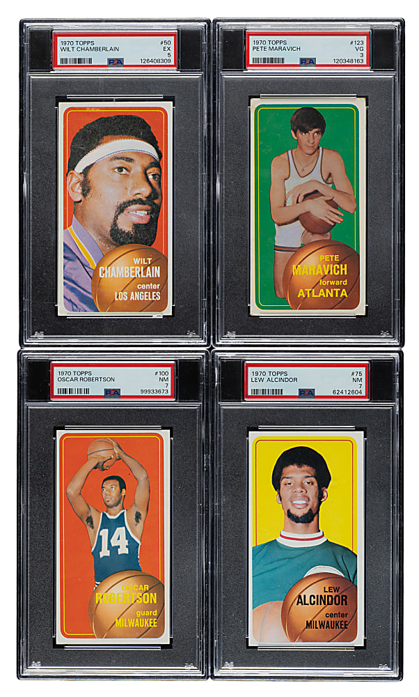 1970-1971 Topps Basketball Complete Set (175) Including 50 PSA- and SGC-Graded Cards