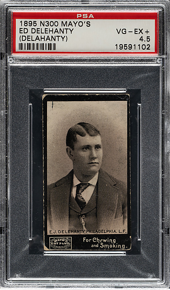 1895 N300 Mayo's Cut Plug Ed Delahanty PSA VG-EX+ 4.5