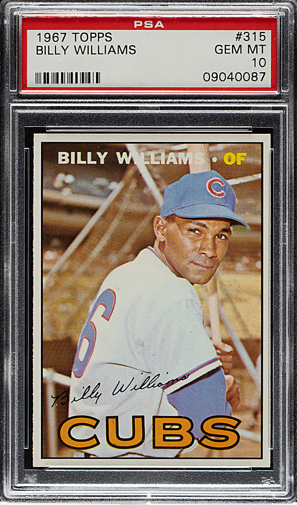 1967 Topps #315 Billy Williams PSA GEM MINT 10