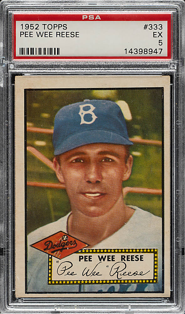 1952 Topps #333 Pee Wee Reese High Number PSA EX 5