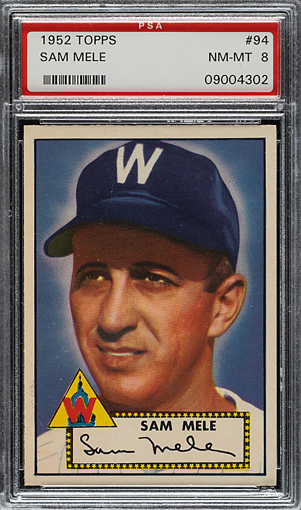 1952 Topps #94 Sam Mele PSA NM-MT 8