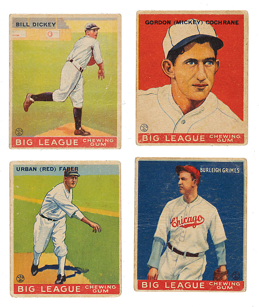 1933 R319 Goudey Collection (35) Including Dickey, Cochrane, Grimes, and Faber