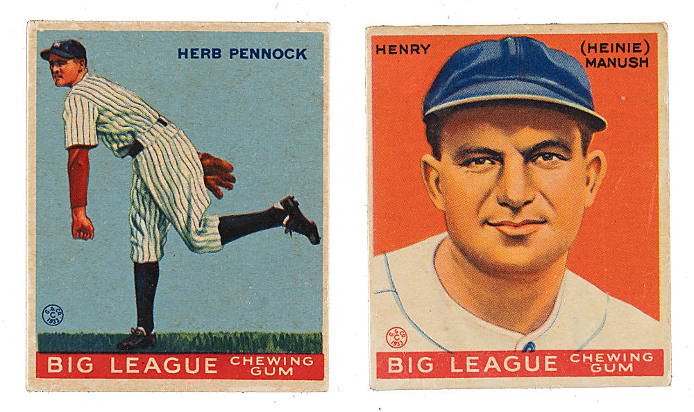 1933 R319 Goudey Collection (35) Including Dickey, Cochrane, Grimes, and Faber