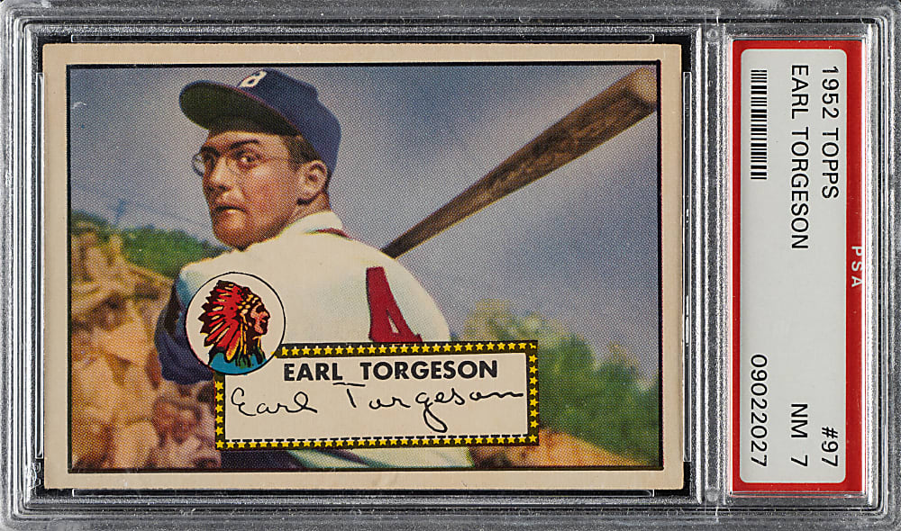 1952 Topps #97 Earl Torgeson PSA NM 7