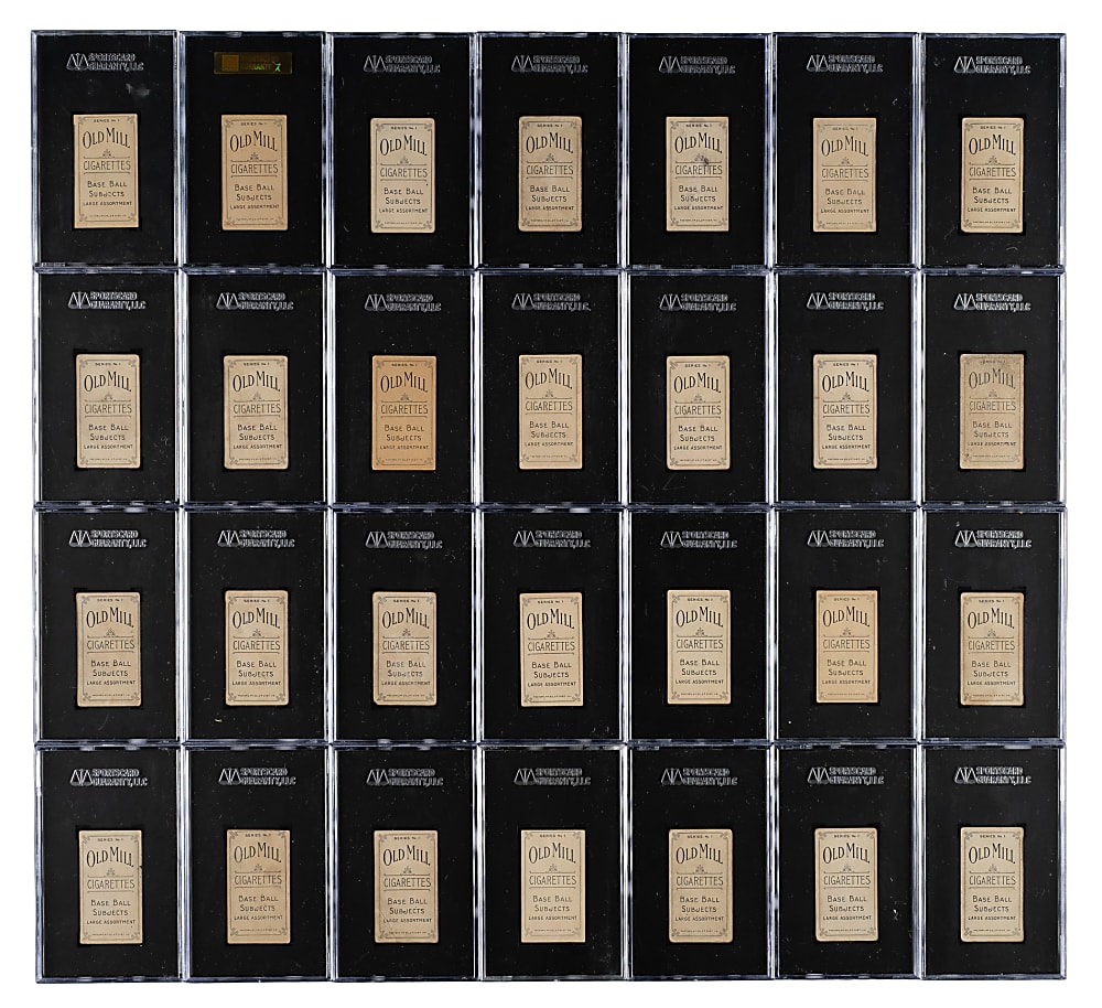 1910 T210 Old Mill Tobacco "Series 1" South Atlantic League SGC-Graded Near-Complete Set (74/75)